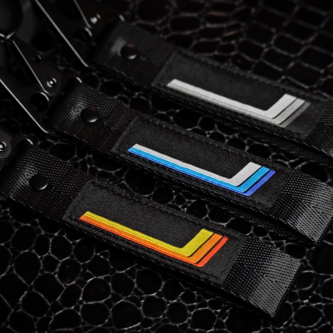 black strap lanyard for toyota vintage heritage stripes trd