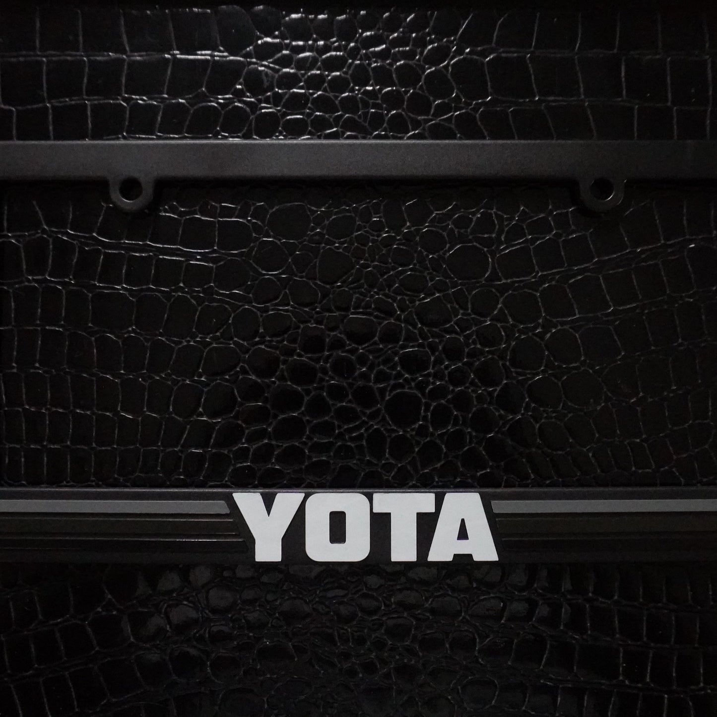 YOTA TRD style Retro Stripes License Plate Frame for Toyota