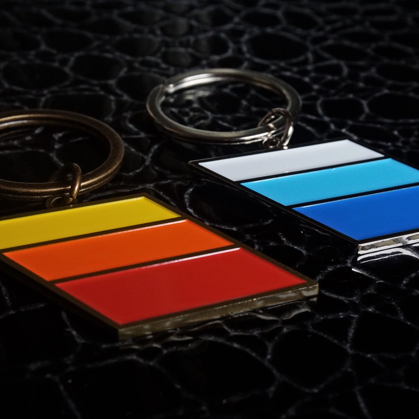 TRD Stripes Metal Keychain Emblems for Toyota