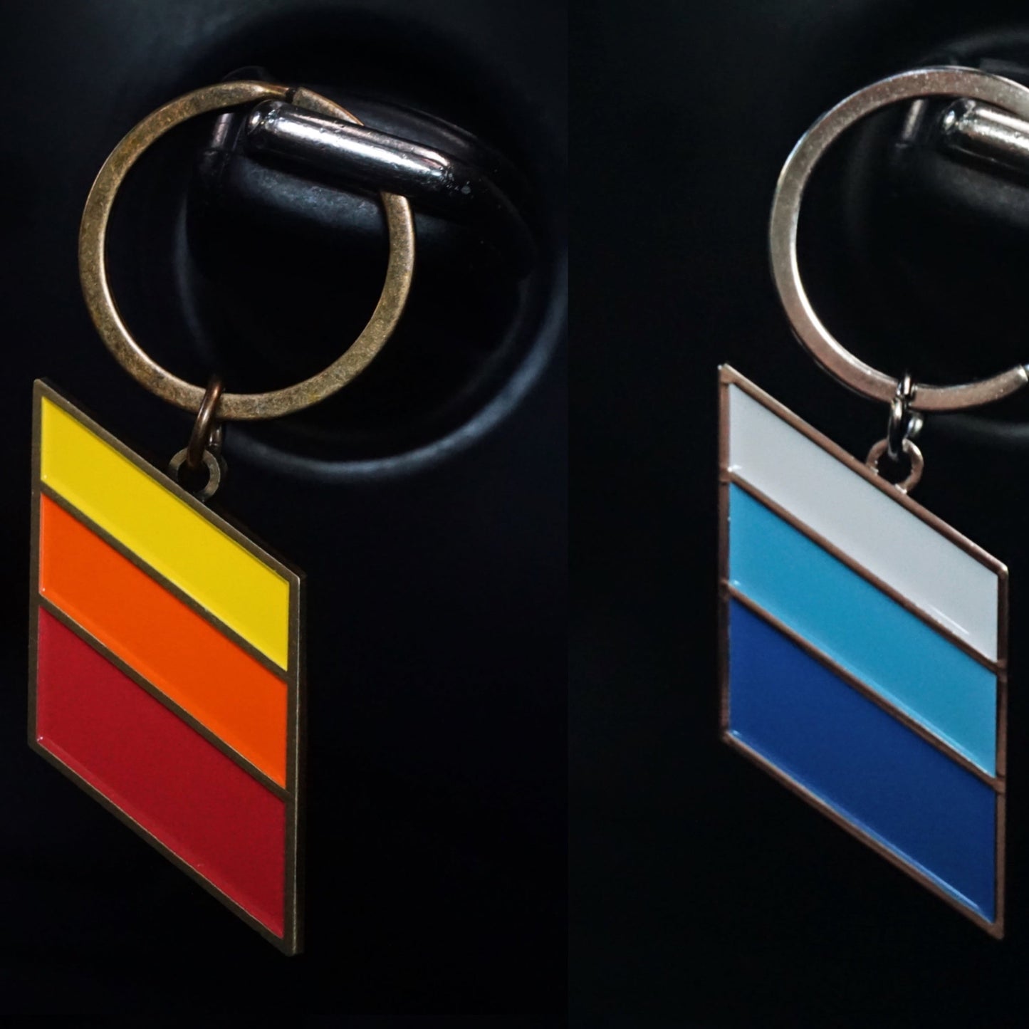 TRD Stripes Metal Keychain Emblems for Toyota