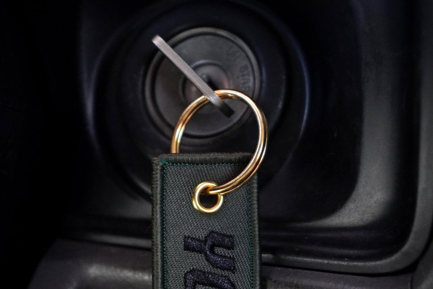 TRD Retro Stripes Keychain for Toyota, Green, Embroidered, YOTA