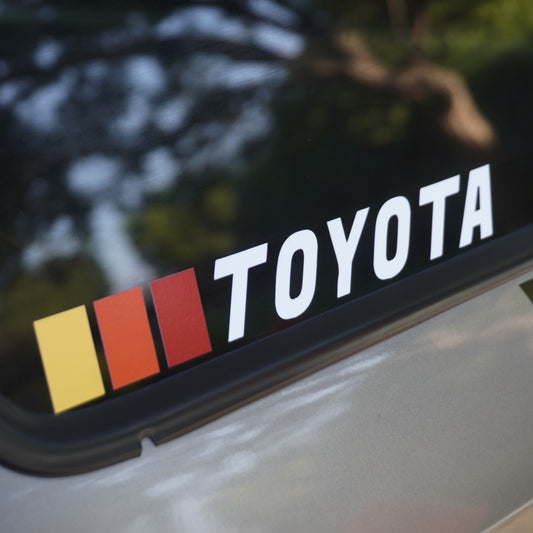 retro trd stripes sticker for toyota