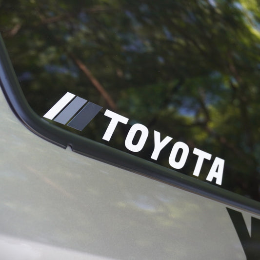 grey scheme trd sticker for toyota