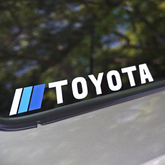 blue trd sticker for toyota