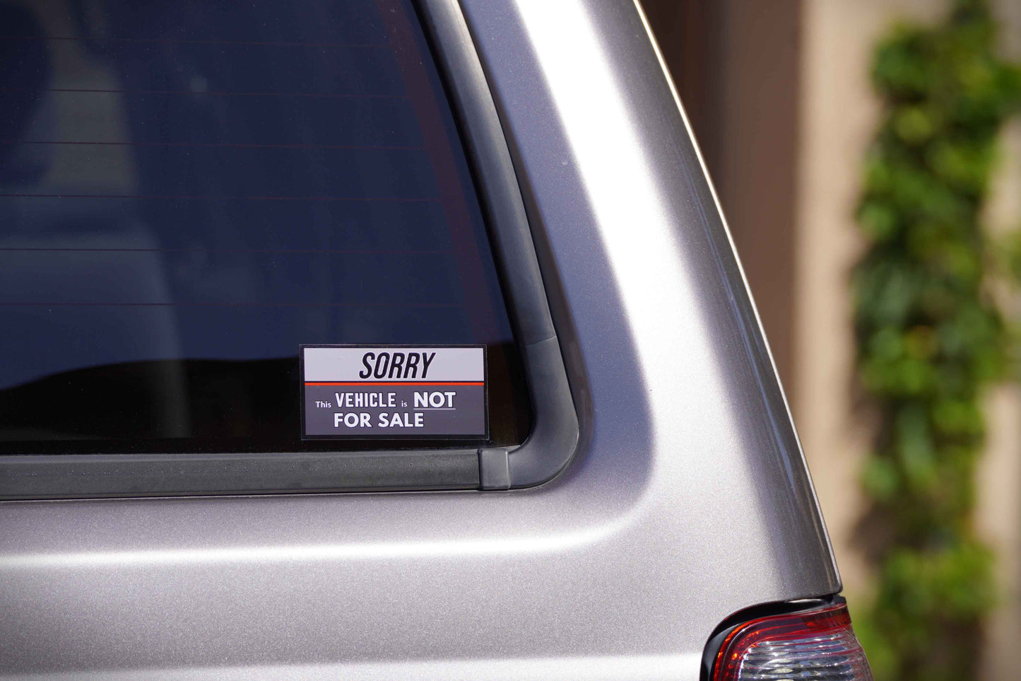 Sorry, This Vehicle is Not For Sale Decal Sticker