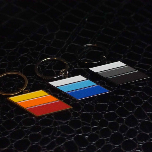 TRD Stripes Metal Keychain Emblems for Toyota