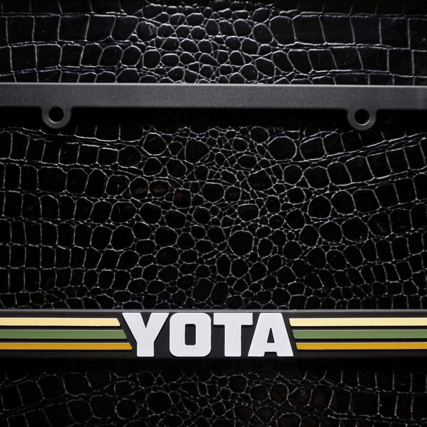 YOTA TRD style Retro Stripes License Plate Frame for Toyota