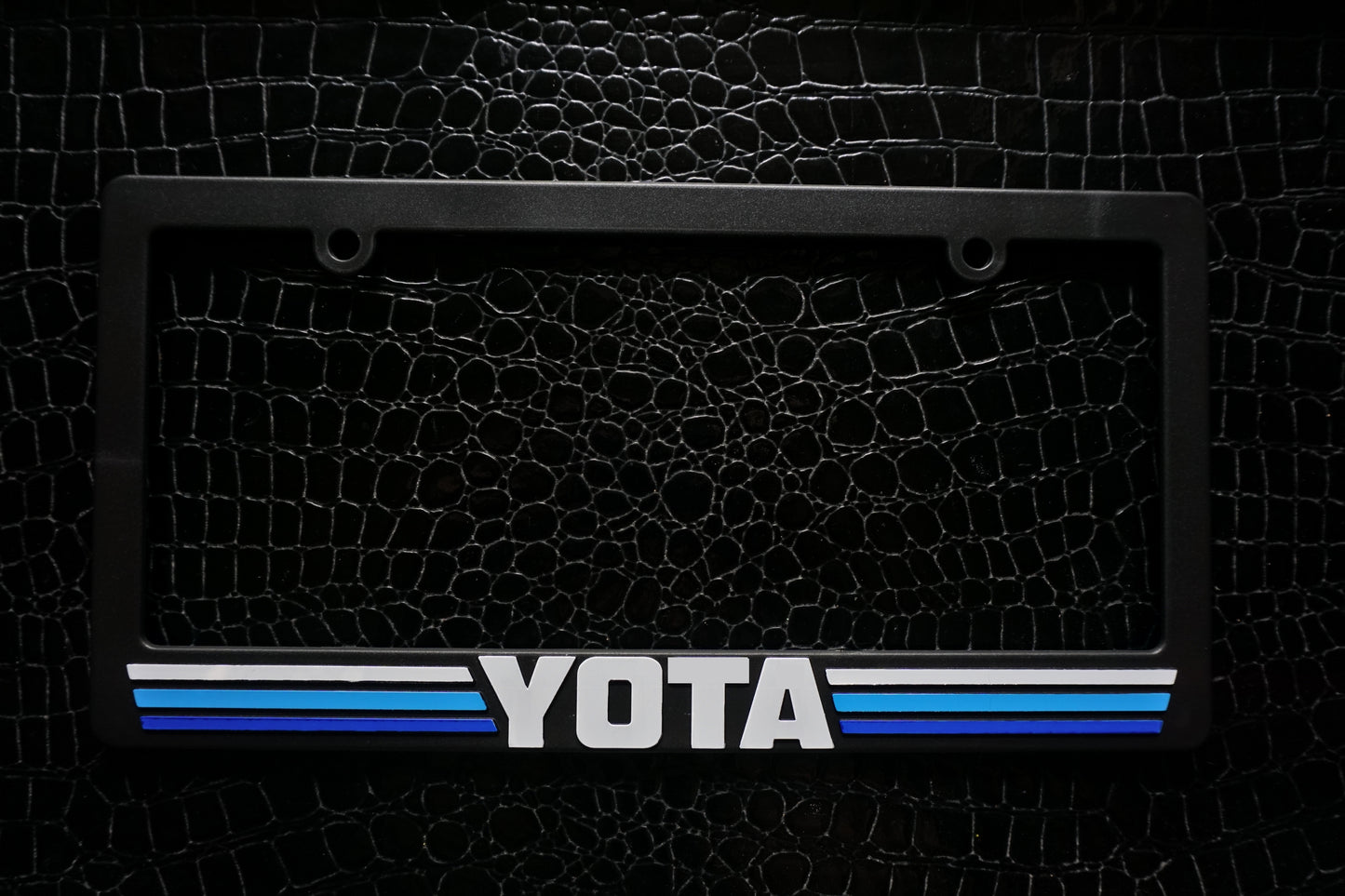 YOTA TRD style Retro Stripes License Plate Frame for Toyota