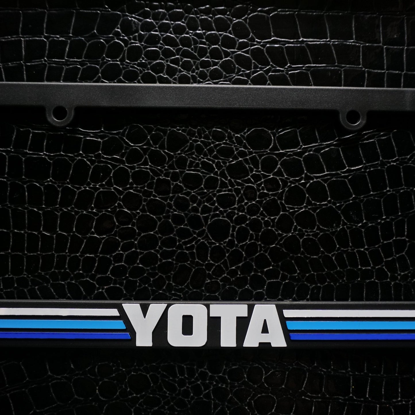 YOTA TRD style Retro Stripes License Plate Frame for Toyota