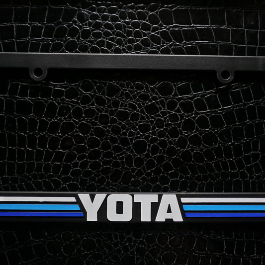 YOTA TRD style Retro Stripes License Plate Frame for Toyota