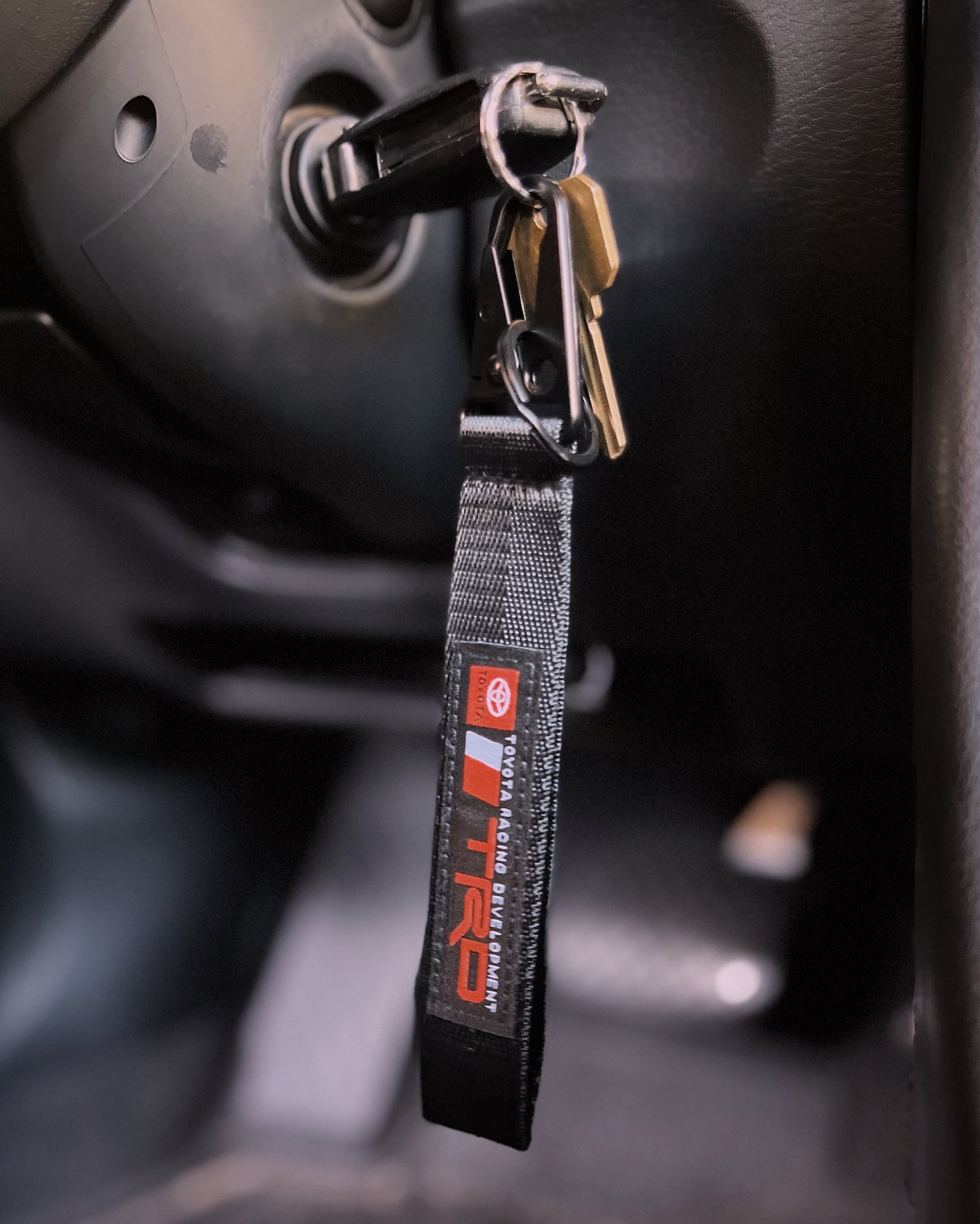 TRD Keychain Lanyard for Toyota, Metal Clip Key Ring Accessory