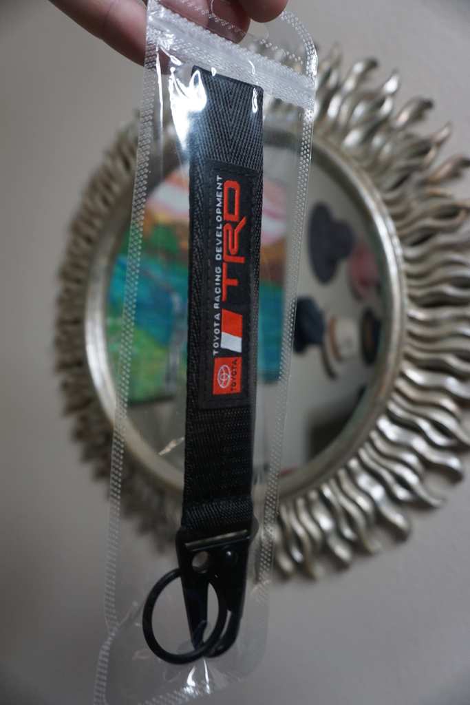 TRD Keychain Lanyard for Toyota, Metal Clip Key Ring Accessory