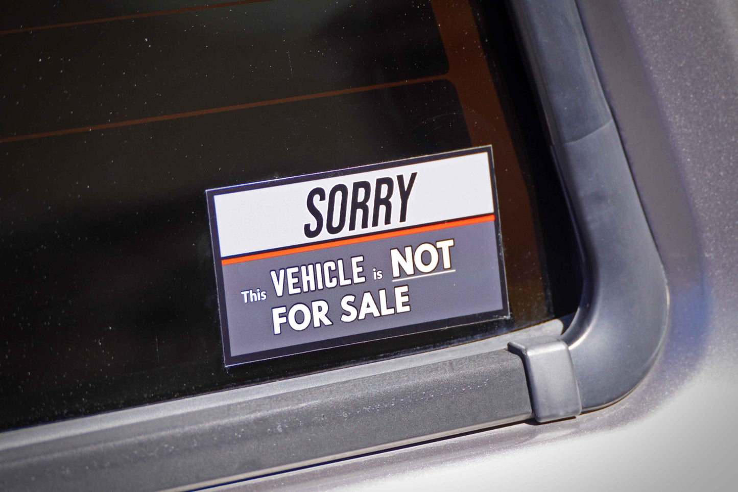 car not for sale window sticker