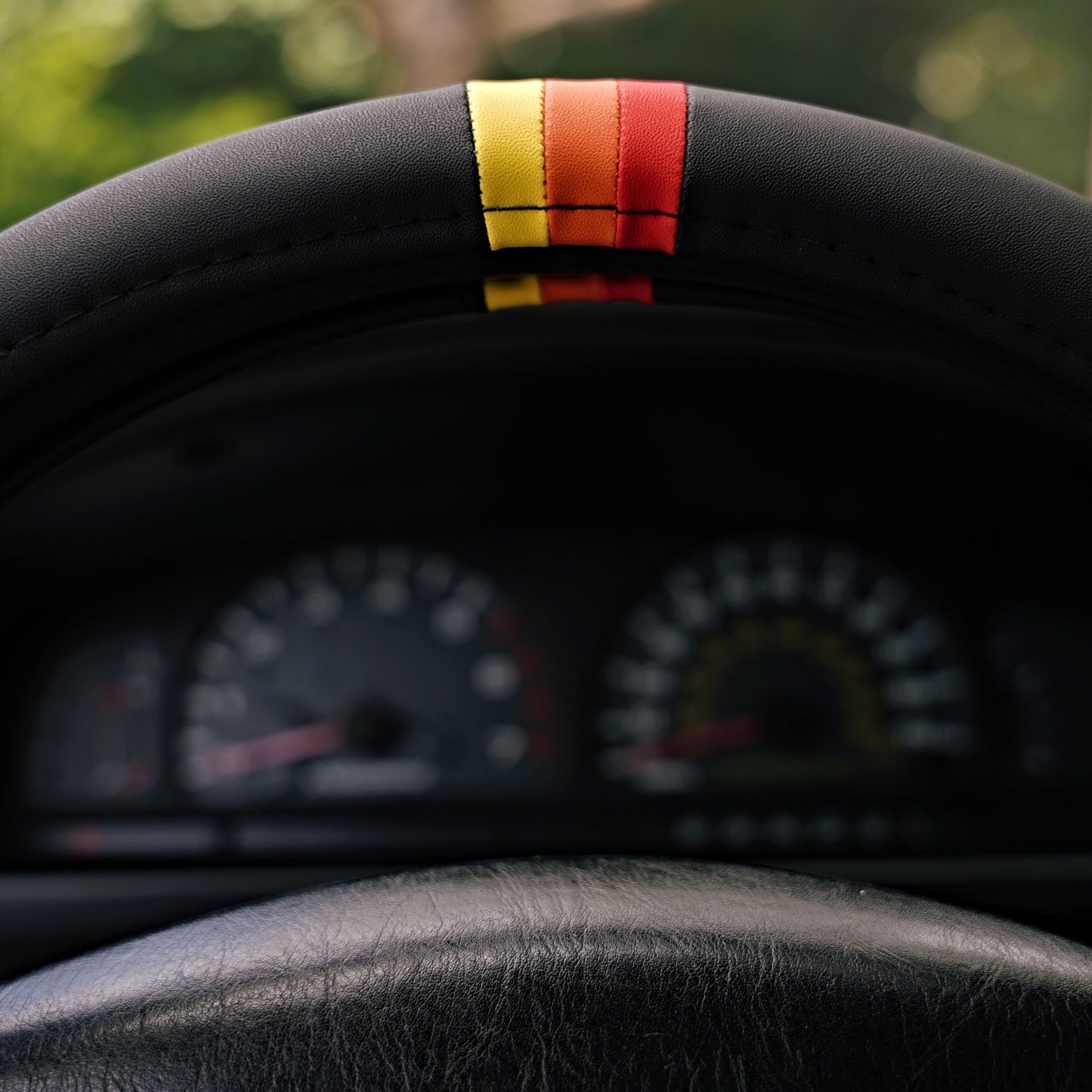 Retro Stripes Steering Wheel Cover for Toyota, 16 Inch for Vintage Land Cruiser Models