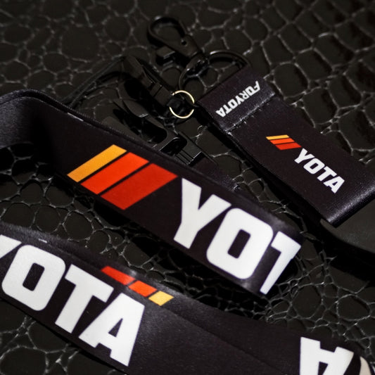 black lanyard trd stripes yota for toyota