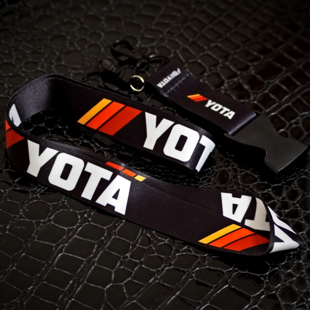 black lanyard neck keychain yota foryota