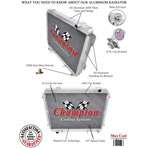 Opt Offroad High Clearance Radiator Conversion (HCR) - 3.4L V6