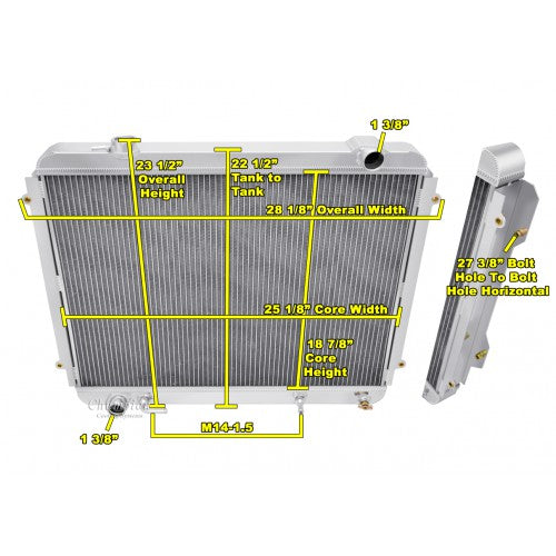 Opt Offroad High Clearance Radiator Conversion (HCR) - 3.4L V6