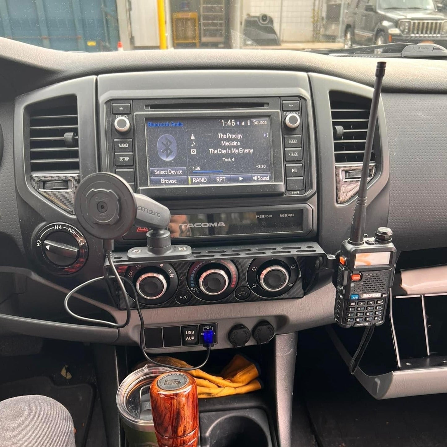 TEQ Offroad 2nd Gen Tacoma (2005-2015) Center Console Modular Accessory Dash Mount (MAM)