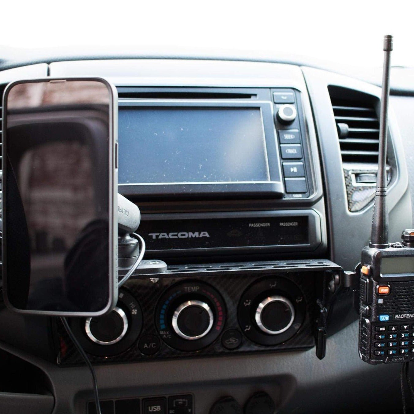 TEQ Offroad 2nd Gen Tacoma (2005-2015) Center Console Modular Accessory Dash Mount (MAM)