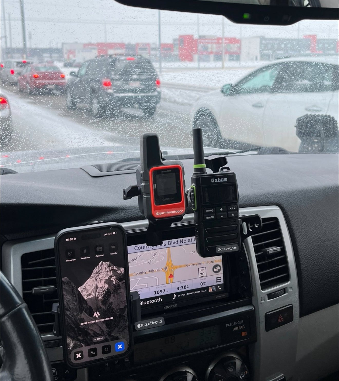 TEQ Offroad 4th Gen 4Runner (2003-2009) Center Console Modular Accessory Dash Mount (MAM)