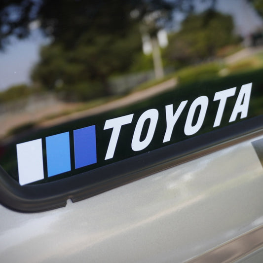 blue trd logo sticker window