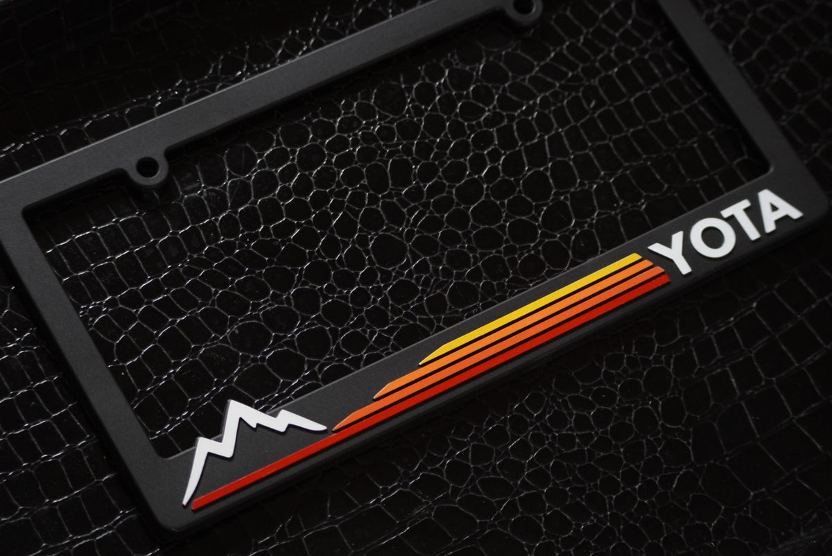 YOTA Mountain Heritage Stripes License Plate Frame