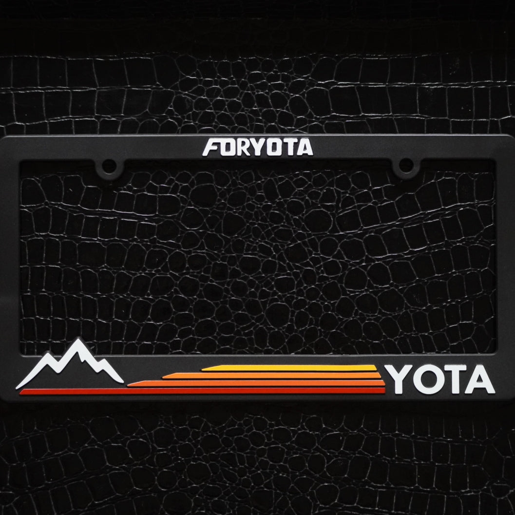 FORYOTA YOTA Mountain Heritage Stripes License Plate Frame
