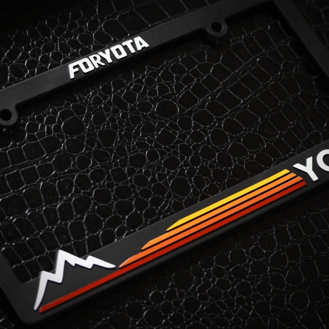 FORYOTA YOTA Mountain Heritage Stripes License Plate Frame