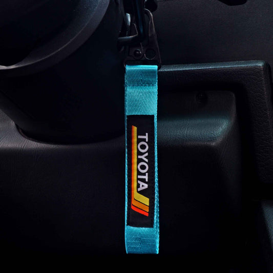 Multi-Color Vintage Heritage Stripes Keychain Lanyards for Toyota