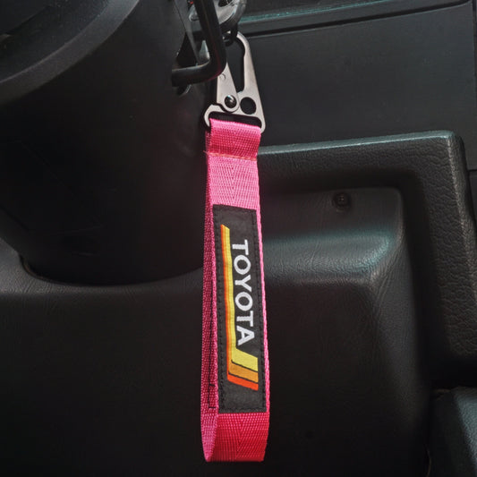 Multi-Color Vintage Heritage Stripes Keychain Lanyards for Toyota