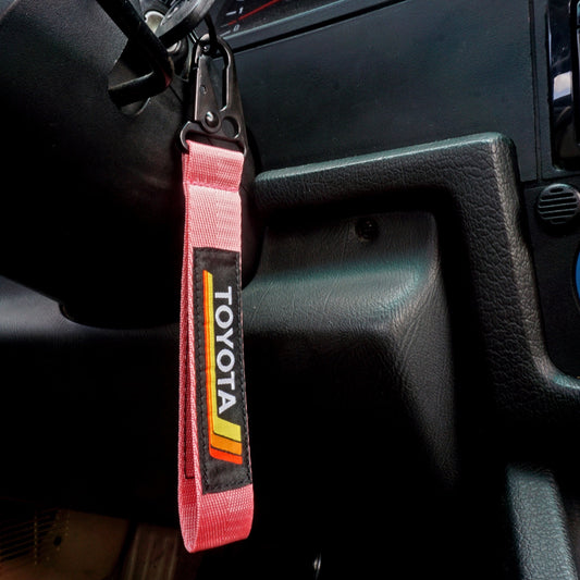 Multi-Color Vintage Heritage Stripes Keychain Lanyards for Toyota