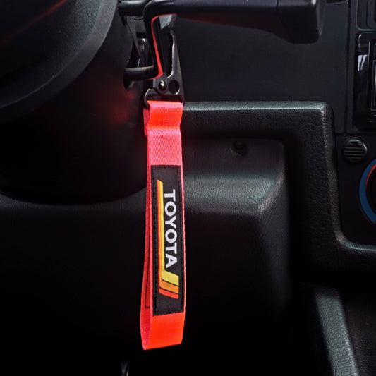 Multi-Color Vintage Heritage Stripes Keychain Lanyards for Toyota