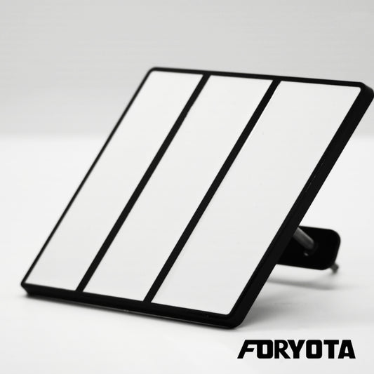 New Gen TRD-Style Retro Stripes Grille Badge for Toyota