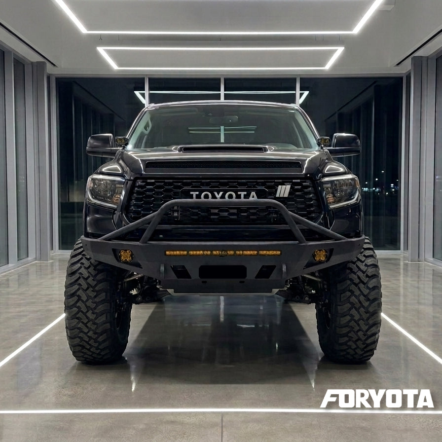 New Gen TRD-Style Retro Stripes Grille Badge for Toyota