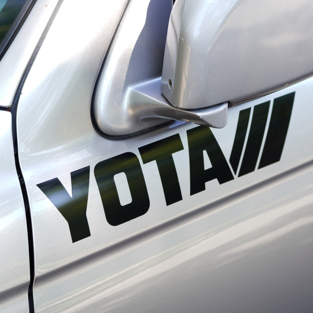 Toyota YOTA Decal with TRD stripes