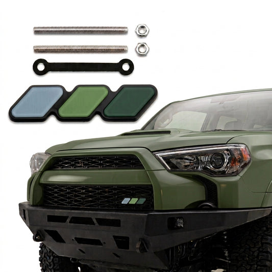 green trd scheme grille badge emblem for front grille for toyota