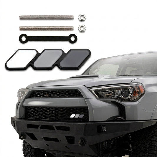 grey trd scheme grille badge emblem for front grille for toyota