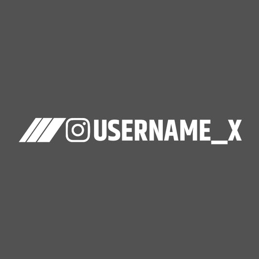 Custom Username Decal Sticker for Social Media